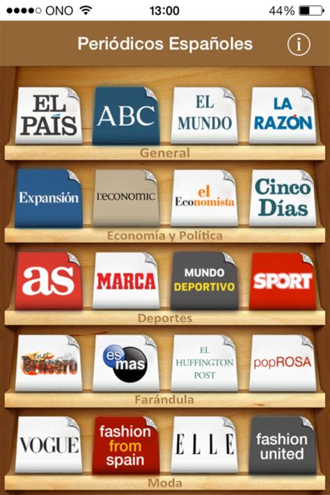 Periódicos Españoles para iPhone   Descargar