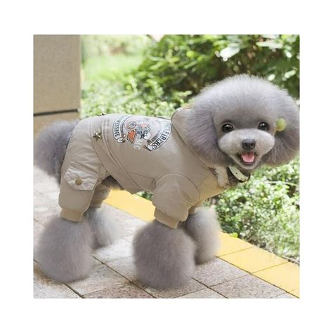 Perro de mascota ropa de invierno cálido perro abrigo ...
