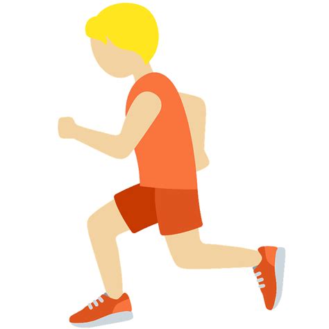 Person running emoji clipart. Free download transparent .PNG | Creazilla