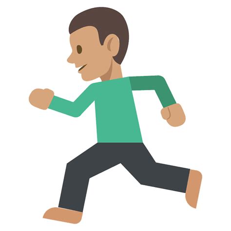 Person running emoji clipart. Free download transparent .PNG | Creazilla