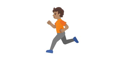 Person Running: Medium Skin Tone Emoji