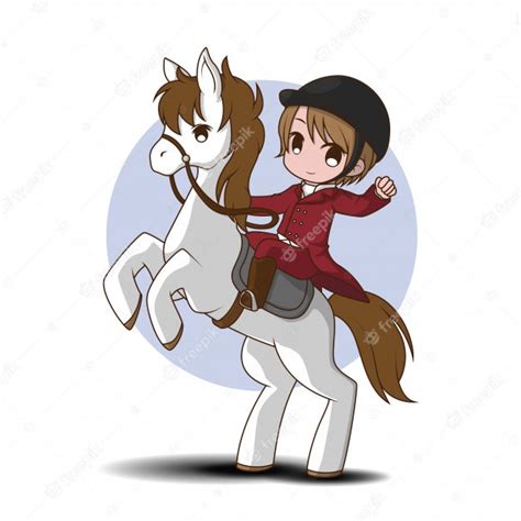 Personaje de dibujos animados lindo carreras de caballos ...