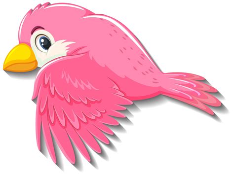 personaje de dibujos animados lindo pájaro rosa 1432720   Descargar ...