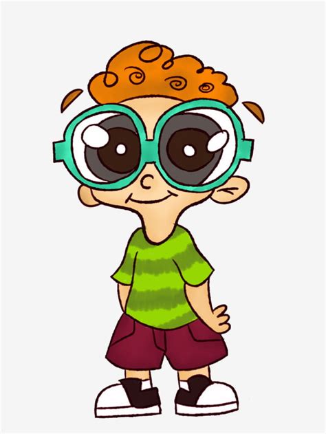 Personaje Personaje De Dibujos Animados Usar Gafas Niño PNG , Niño De ...