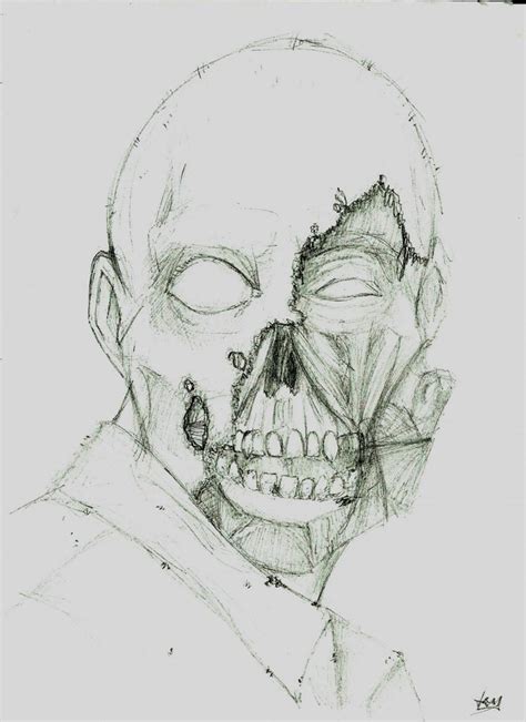 Personajes de miedo 3/3: Zombie por Jevi | Dibujando