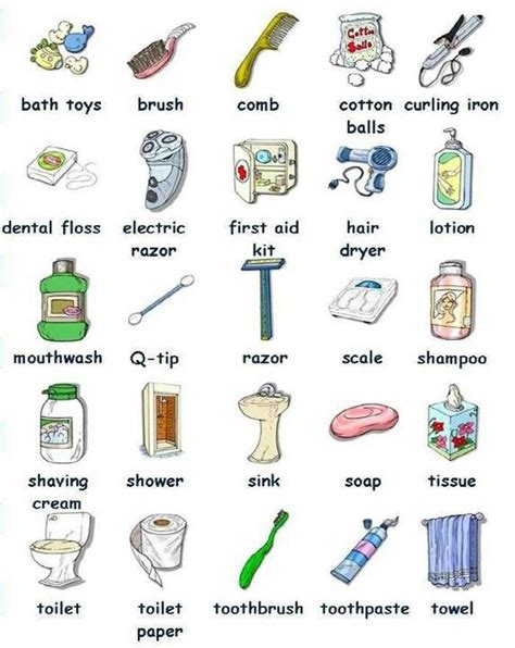 personal stuff, bathroom, #Vocabulary #English | EN: Flashcards eli ...