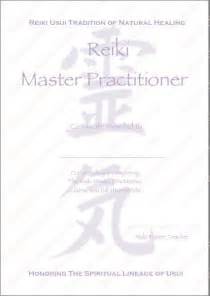 Personalised Complete Set Reiki Certificates Templates x4 ...