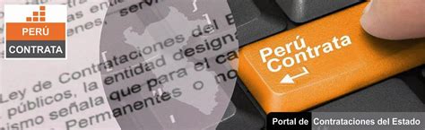 Perú Contrata   Portal de las Contrataciones del Estado