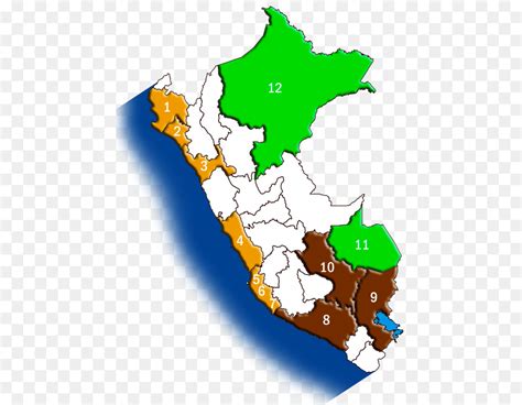 Perú, Mapa, Geografía Del Perú Por Regiones imagen png   imagen ...