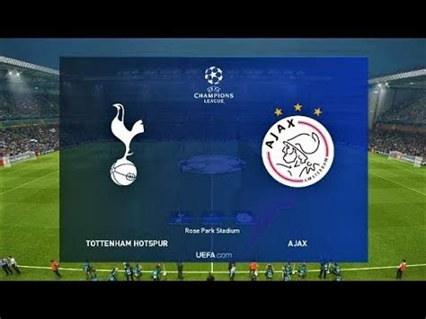 PES 2019 | Tottenham vs Ajax | UEFA Champions League ...