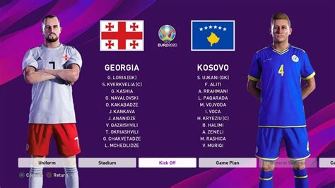 PES 2020 | Georgia vs Kosovo | UEFA EURO   Group Stage ...