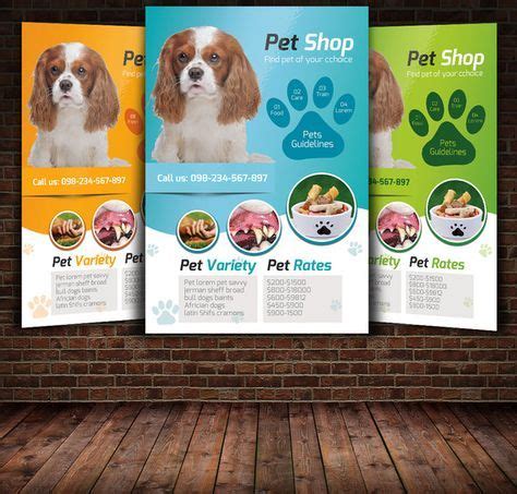 Pet Shop Flyer Template | Flyer design, Pet shop ...