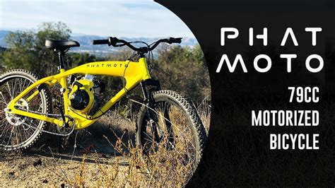 Phatmoto 79cc Motorized Bicycle   YouTube