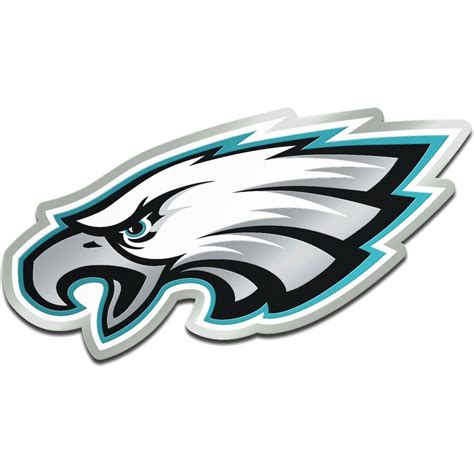 Philadelphia Eagles Metallic Freeform Logo Auto Emblem