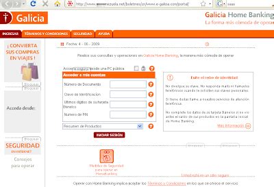 Phishing a Banco Galicia  Argentina  ~ Segu Info ...
