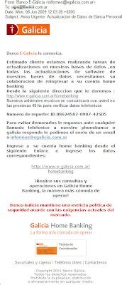 Phishing a Banco Galicia II  Argentina  ~ Segu Info