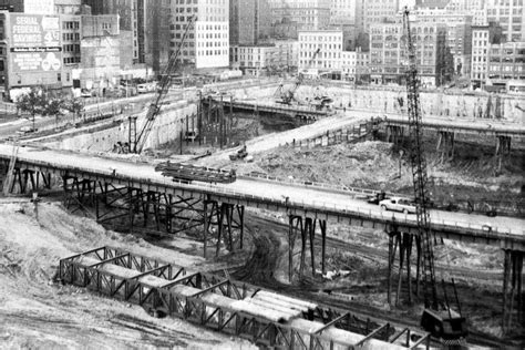 Photo. 1968. New York City. Construction Below Ground ...