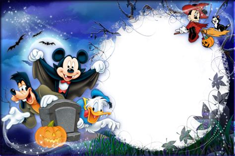 Photo frames. Halloween with Mickey and friends