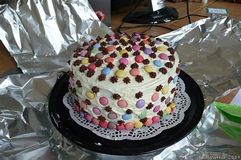 Photo: P1020612 Homemade birthday cake