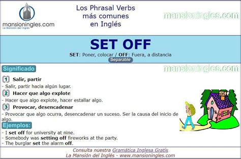 Phrasal Verbs significado de Set Off | Numeros ordinales en ingles ...
