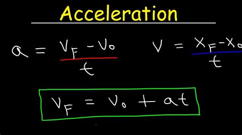 Physics Acceleration & Velocity One Dimensional Motion ...