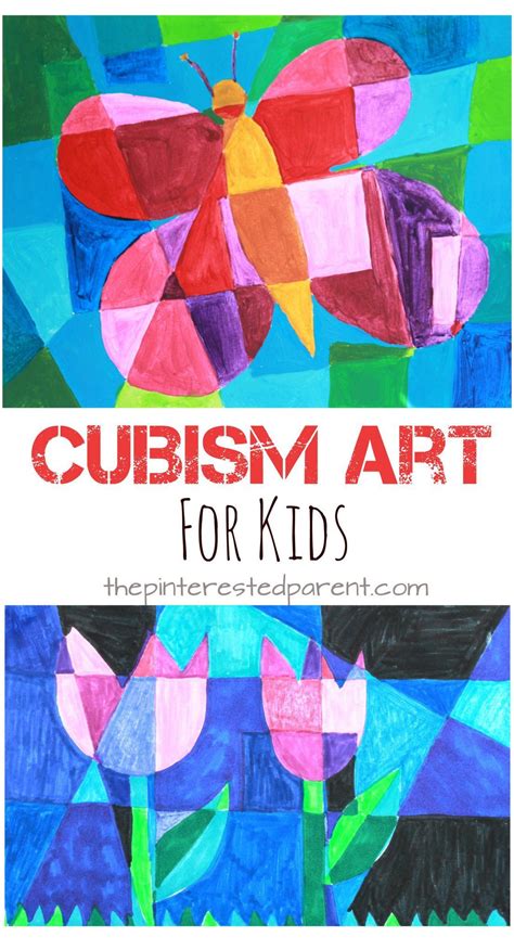 Picasso artist inspired Cubism art for kids. Spring arts ...