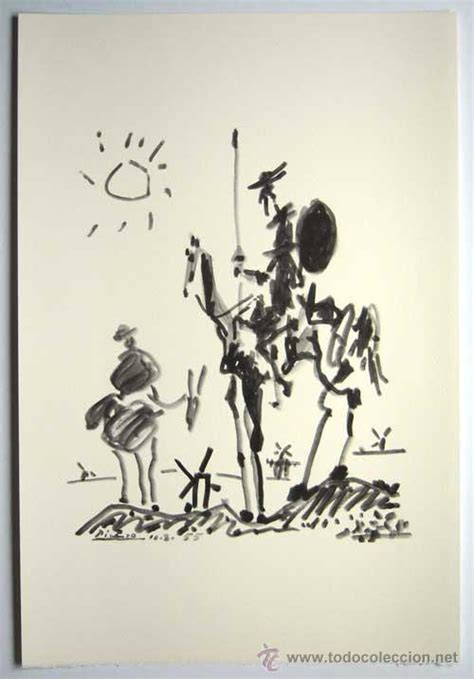 picasso / don quijote. litografía ed. combat po   Comprar Litografías ...