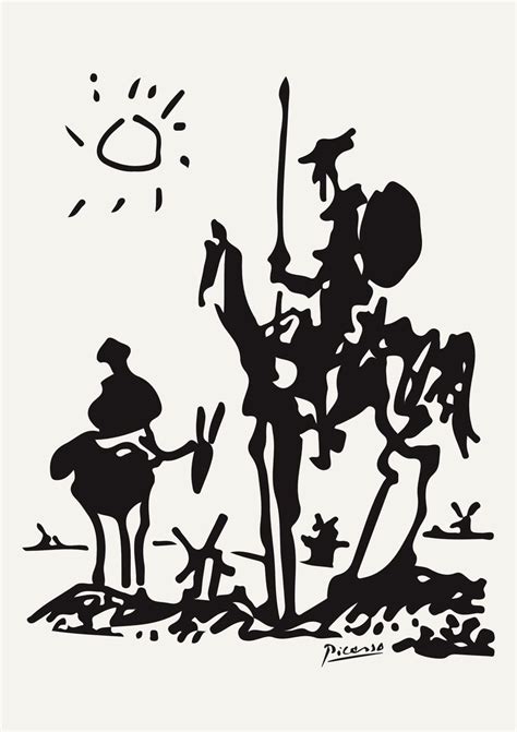 Picasso Don Quixote 1955 Print Reproduction picasso print | Etsy ...