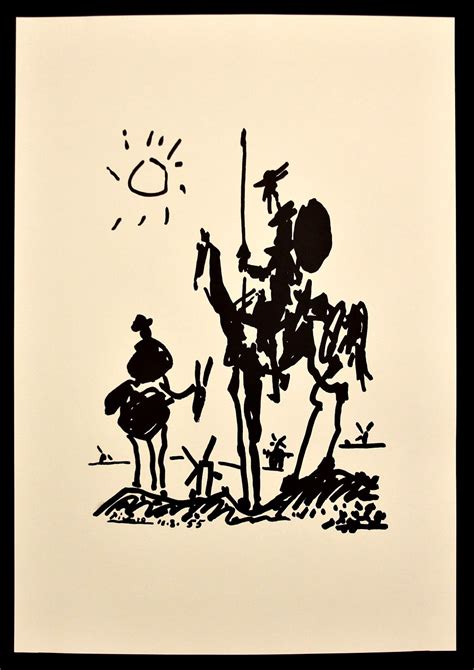 Picasso Don Quixote | Picasso don quixote, Picasso drawing, Pablo ...