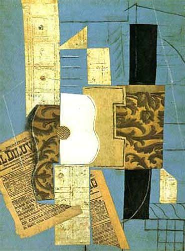Picasso: Guitarra 1913. CUBISMO SINTÉTICO o COLLAGE | Arte ...