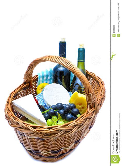 Picnic basket stock photo. Image of alcohol, romantic ...
