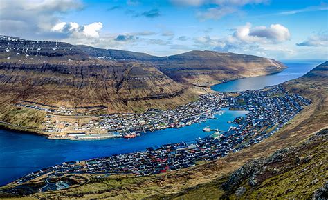 Picture Denmark Klaksvik Faroe Islands Mountains Cities ...