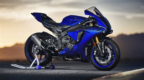 Picture Yamaha YZF R1 2018 Blue Motorcycles 1920x1080