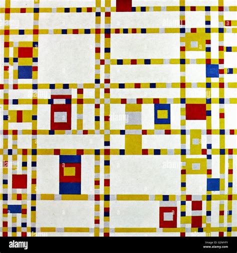 Piet Mondrian  Broadway boogie woogie  Stock Photo ...