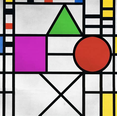Piet Mondrian, Composición con rojo, azul y amarillo ...