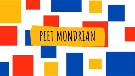 Piet Mondrian   para niños. Breve descripción.   YouTube
