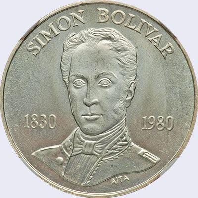 Pieza mv100bs ba01 : Moneda de 100 Bolívares : Fecha 1980 ...