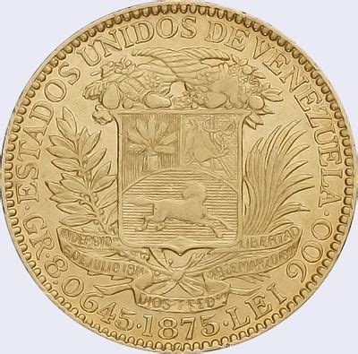 Pieza mv5v aa01  Reverso . Moneda de Venezuela. 5 ...