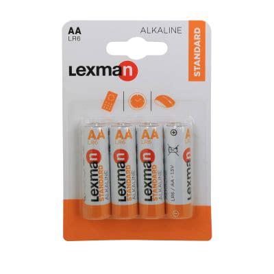 Pila alcalina AA LEXMAN 844999 4 batterie prezzi e offerte ...