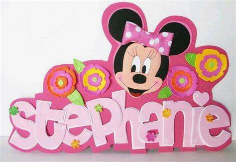Pin by Alba Marina on letreros en goma eva | Minnie mouse decorations ...