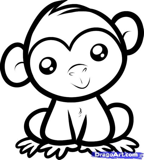 Pin by Elizabeth Hicks on How to Draw  Kids  | Monkey ...