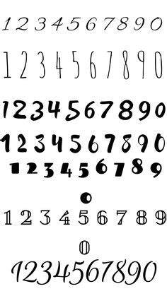 Pin by Hazel P on SVG | Lettering alphabet fonts, Fancy numbers ...