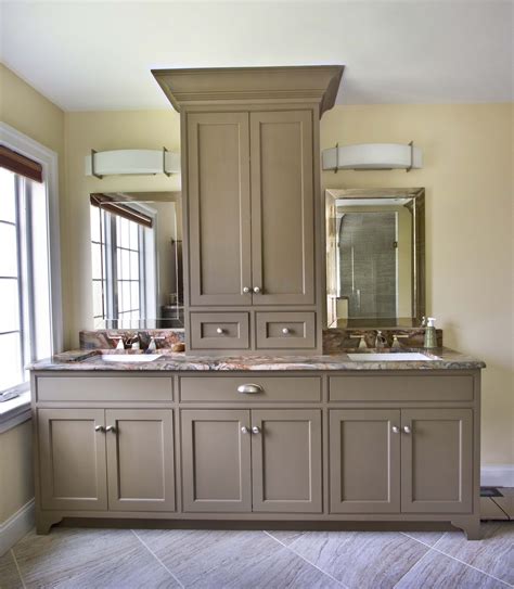 Pin by L on master bath cabinets | Bathroom cabinets ...