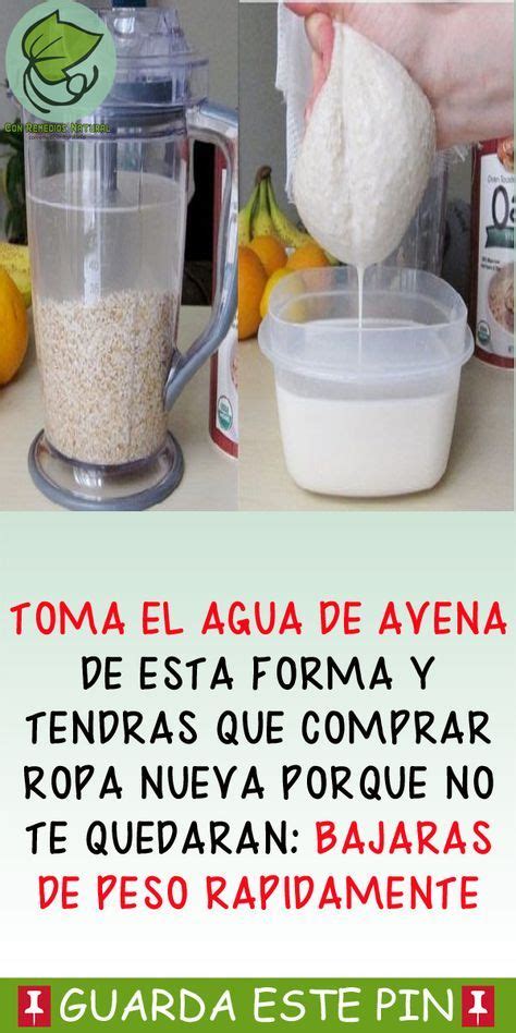 Pin de Adela en batidos para bajar de peso | Avena para ...