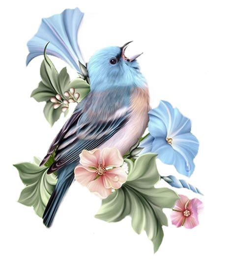 Pin de Brenda Phillips en flowers | Pintura de pajaros, Pajaros y ...