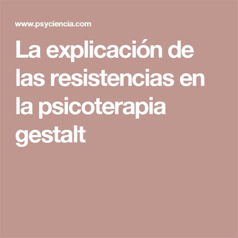 Pin en terapia Gestalt