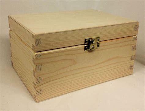 Pine Wood Storage Box   Large