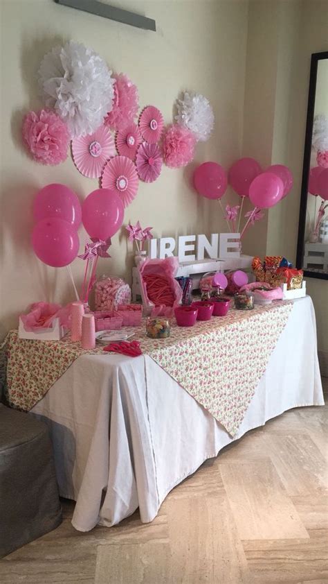 pink baby shower ideas | Flores en 2019 | Decoracion ...
