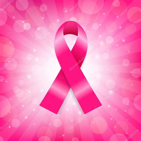 Pink Breast Cancer Ribbon Banner — Stock Vector  sammep ...