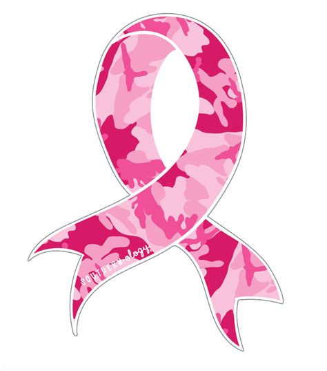 Pink Camo Breast Cancer Ribbon Decal | shopsouthernology.com